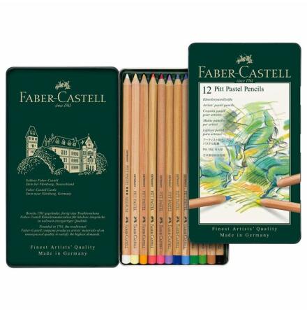 Pastellpenna Faber-Castell PITT set 12 pennor