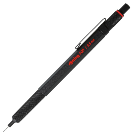 Stiftpenna Rotring 600 Svart 0,5mm