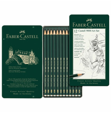 Faber-Castell 9000 blyertspennor set 12st
