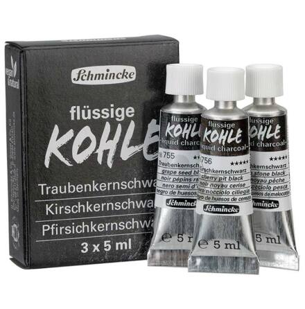 Schmincke Liquid charcoal 3x5ml