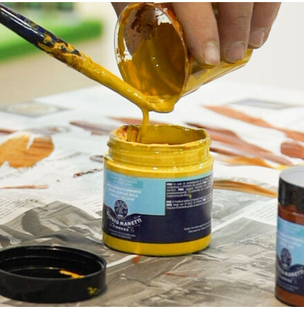 Acrylic bole yellow