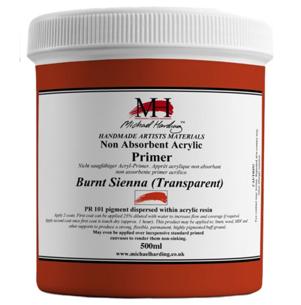 Michael Harding NAA Primer Burnt Sienna Transparent